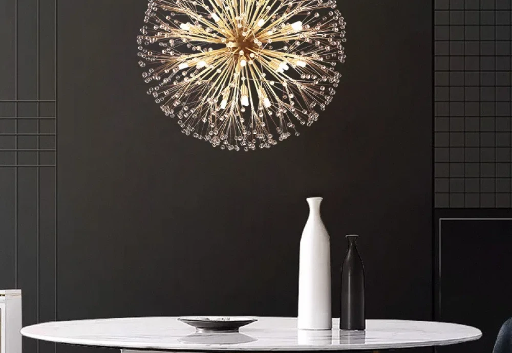 large glass globe chandelier